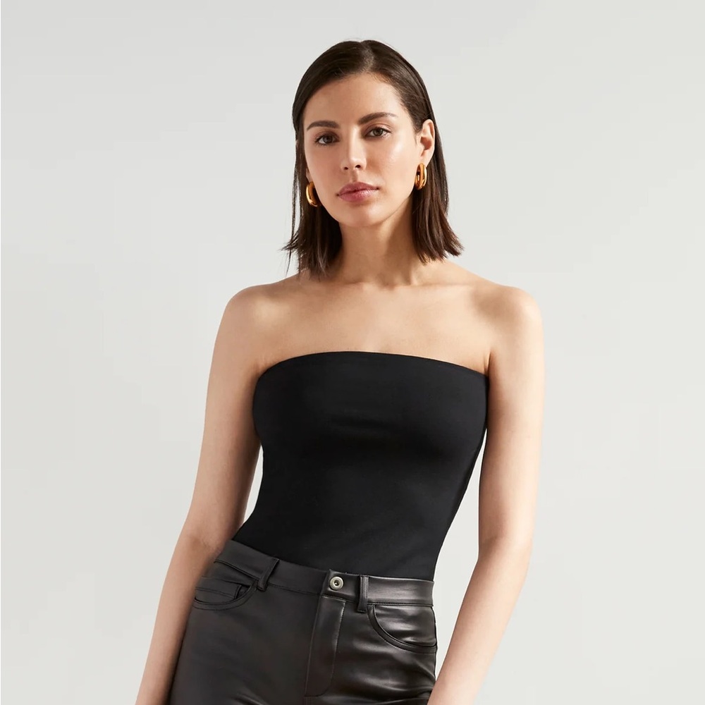 Marcella NYC Gavin Strapless Top in Black Size M